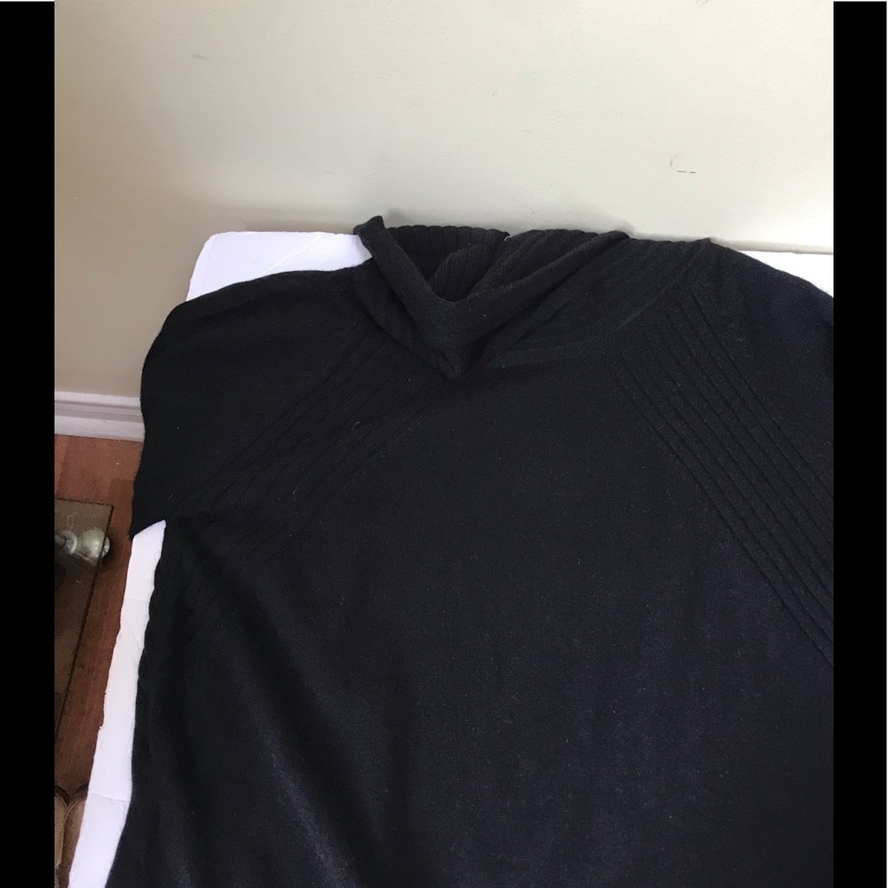 Jones New York NEW 100% Cashmere Sweater Cowl Shawl Collar Ribbed Minimalist P L - Picture 12 of 15
